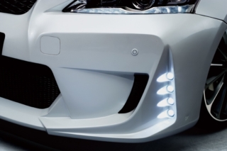 wald lexus ct200h ct ct200 black bison body kit front bumper led drl light lamp white 2011 2012 2013