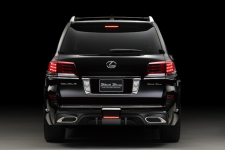 wald lexus lx570 black bison body kit rear 2013 2014 2015