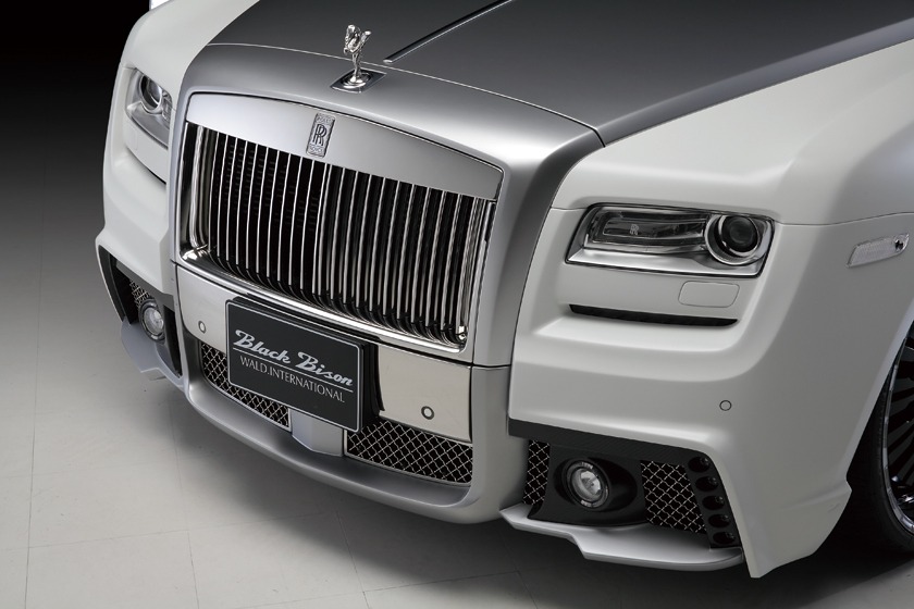 wald rolls royce ghost black bison edition front bumper angle 2010 2011 2012 2013 2014