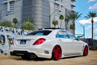 wald mercedes benz w222 s550 s63 s65 black bison body kit rear 2014 2015 2016 2017