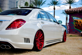 wald mercedes benz w222 s550 s63 s65 black bison body kit rear 2014 2015 2016 2017