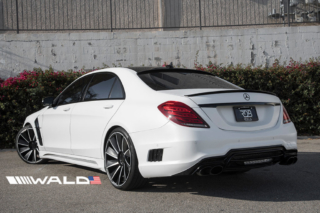 wald mercedes benz w222 s550 s63 s65 black bison body kit rear b11c 2014 2015 2016 2017