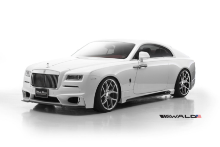 wald rolls royce wraith black bison edition body kit front angle view 2014 2015 2016