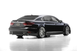 wald lexus ls ls460 ls460l ls600 ls600hl executive line body kit rear angle 2013 2014 2015 2016 2017