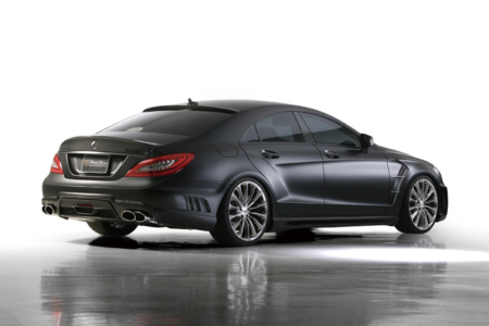 wald mercedes benz c218 w218 cls cls550 cls63 black bison body kit rear 2012 2013 2014