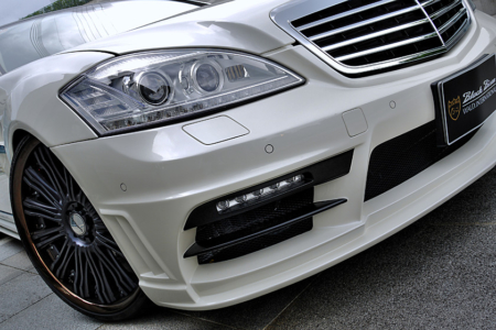 wald mercedes benz mbz w221 s550 s63 s65 black bison body kit front bumper white 2010 2011 2012 2013