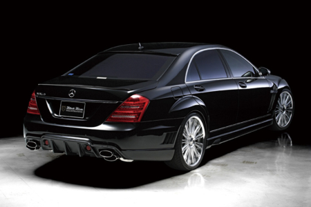 wald mercedes benz mbz w221 s550 s63 s65 black bison body kit rear 2010 2011 2012 2013