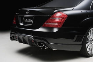 wald mercedes benz mbz w221 s550 s63 s65 black bison body kit rear 2010 2011 2012 2013