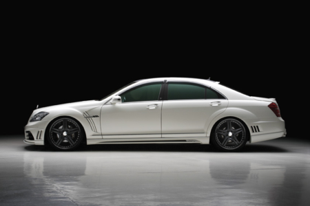 wald mercedes benz mbz w221 s550 s63 s65 black bison body kit side white 2010 2011 2012 2013