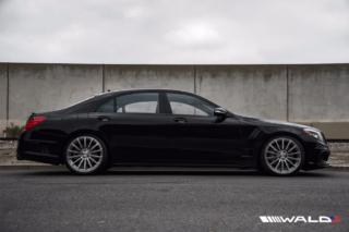 wald mercedes benz w222 s550 s63 s65 black bison body kit side p21f brushed 2014 2015 2016 2017