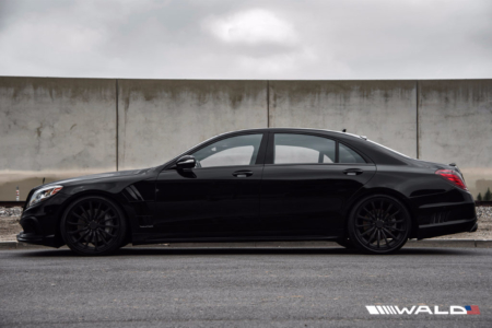 wald mercedes benz w222 s550 s63 s65 black bison body kit side p21f forged wheel satin 2014 2015 2016 2017