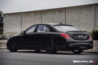 wald mercedes benz w222 s550 s63 s65 black bison body kit rear p21f forged wheel satin 2014 2015 2016 2017