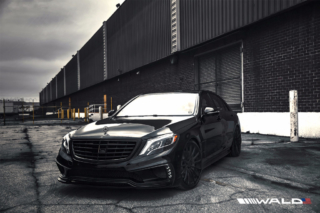 wald mercedes benz w222 s550 s63 s65 black bison body kit front 2014 2015 2016 2017