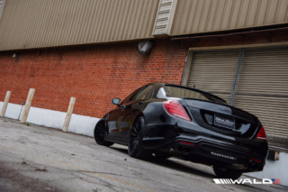 wald mercedes benz w222 s550 s63 s65 black bison body kit rear 2014 2015 2016 2017