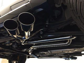 wald lexus lx570 dual side exit exhaust system side under view 2016 2017 2018