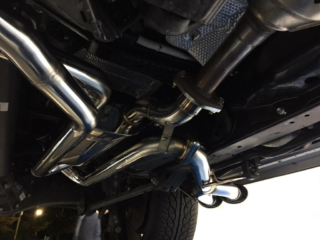 wald lexus lx570 dual side exit exhaust system under piping view 2016 2017 2018