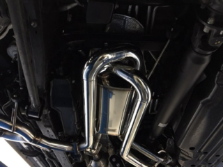wald lexus lx570 dual side exit exhaust system under view 2016 2017 2018