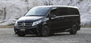 wald mercedes benz mbz v class w447 viano metris wald black bison body kit front angle outdoor 2015 2016 2017 2018