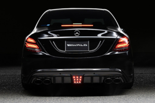 wald mercedes benz w205 c class executive line body kit rear bumper apron led brake lamp sport exhaust 2014 2015 2016 2017 2018