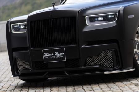 wald rolls royce phantom 8 viii black bison body kit front bumper 2018 angle