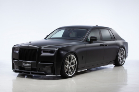 wald rolls royce phantom 8 viii black bison body kit front bumper side skirt set i13f wheel rim 2018 front angle studio