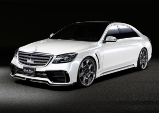 wald black bison w222 mercedes s class facelift s65 s63 s550 body kit front angle front bumper side skirt sport fender v12c wheel rim 2018 2019 2020