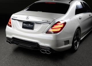 wald black bison w222 mercedes s class facelift s65 s63 s550 body kit rear angle rear bumper v12c wheel rim 2018 2019 2020