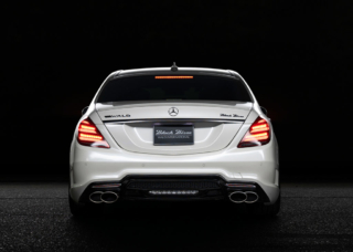 wald black bison w222 mercedes s class facelift s65 s63 s550 body kit rear bumper roof wing spoiler trunk wing spoiler 2018 2019 2020