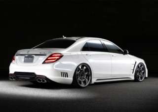 wald black bison w222 mercedes s class facelift s65 s63 s550 body kit rear bumper side skirt sport fender trunk wing spoiler roof wing v12c wheel rim 2018 2019 2020