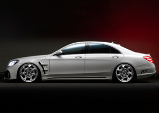 wald black bison w222 mercedes s class facelift s65 s63 s550 body kit side skirt sport fender v12c wheel rim 2018 2019 2020